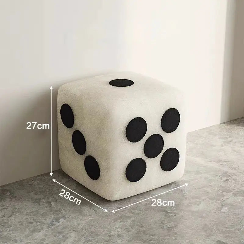Nordic Solid Wood Frame Shoe Stool Bedroom Ottoman Comfortable Multifunctional Small Stool High Weight Capacity Low Stool