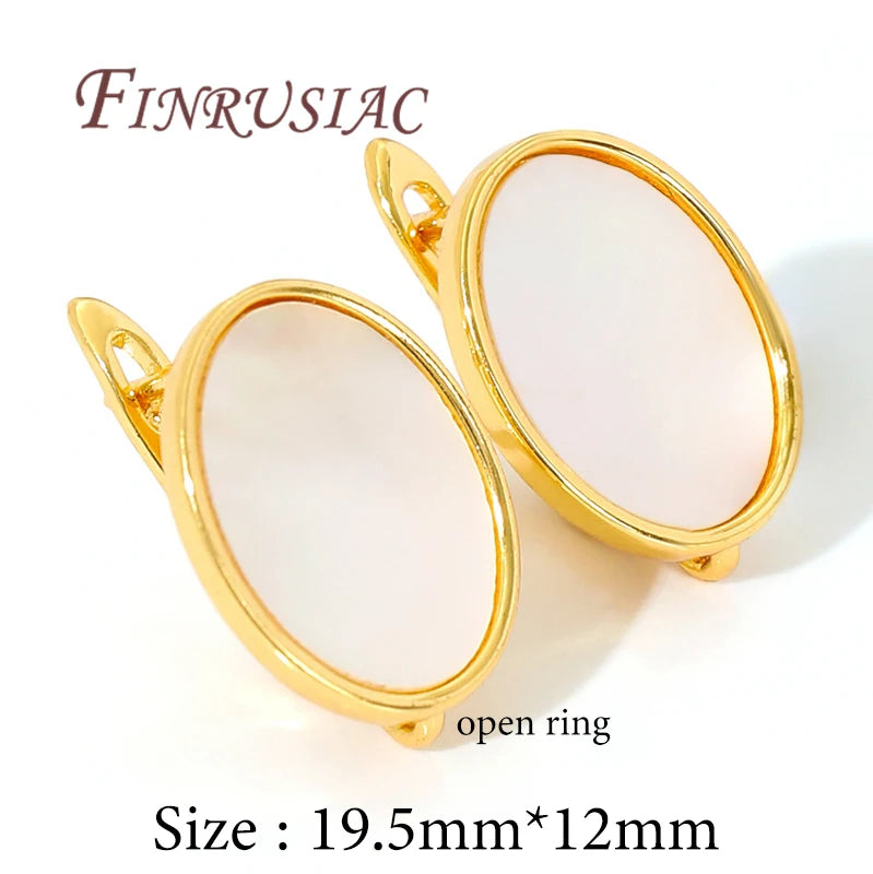 18K Gold Plated Earwires Fasteners For Earring Accessories DIY Women's Earring Jewelry Making Supplies Earring Fixtures Findings