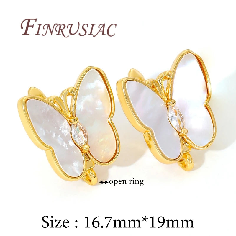 18K Gold Plated Earwires Fasteners For Earring Accessories DIY Women's Earring Jewelry Making Supplies Earring Fixtures Findings