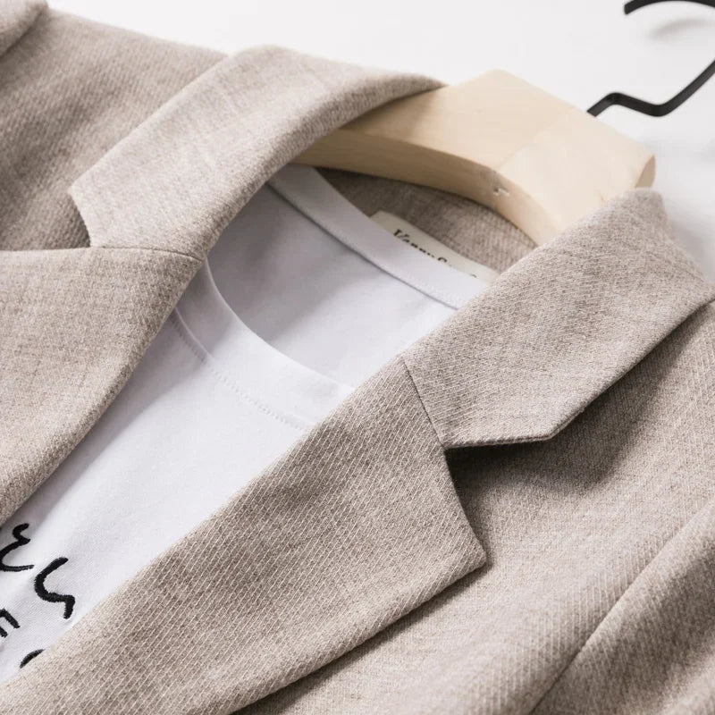 Ladies Long Sleeve Spring Casual Blazer 2024 New Fashion Business Plaid Suits Women Work Office Blazer Women Coats Woman Jacket