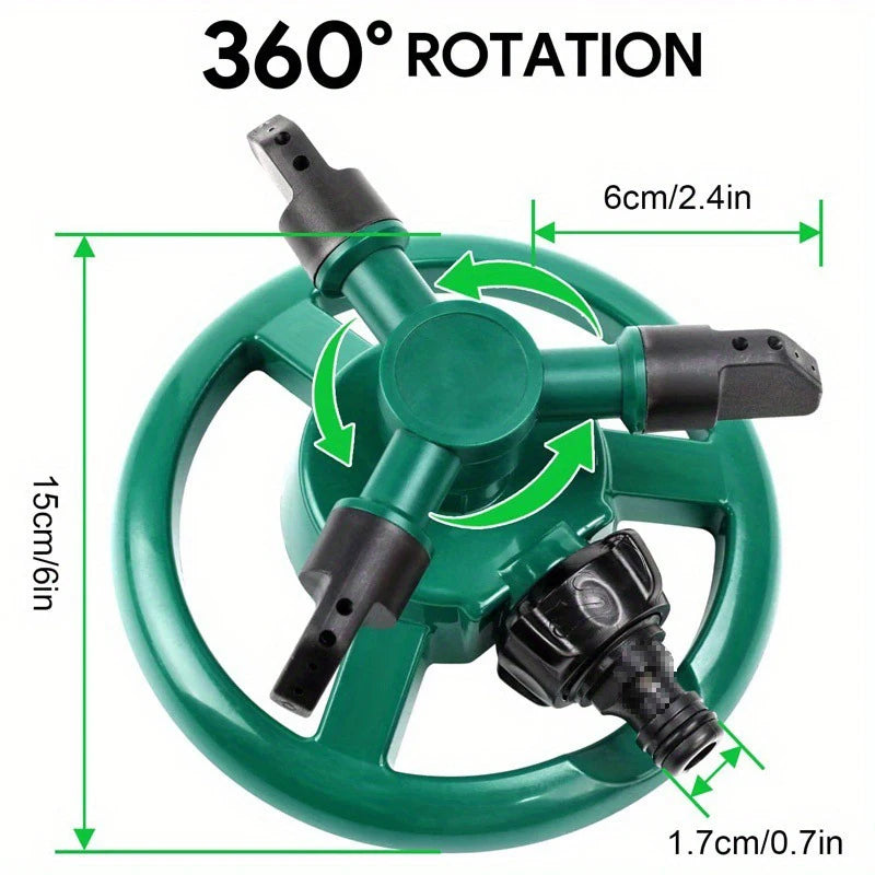 1/2Pcs Automatic Water Spray, 360 Degree Rotating Garden Lawn Sprinkler, Irrigation Tool
