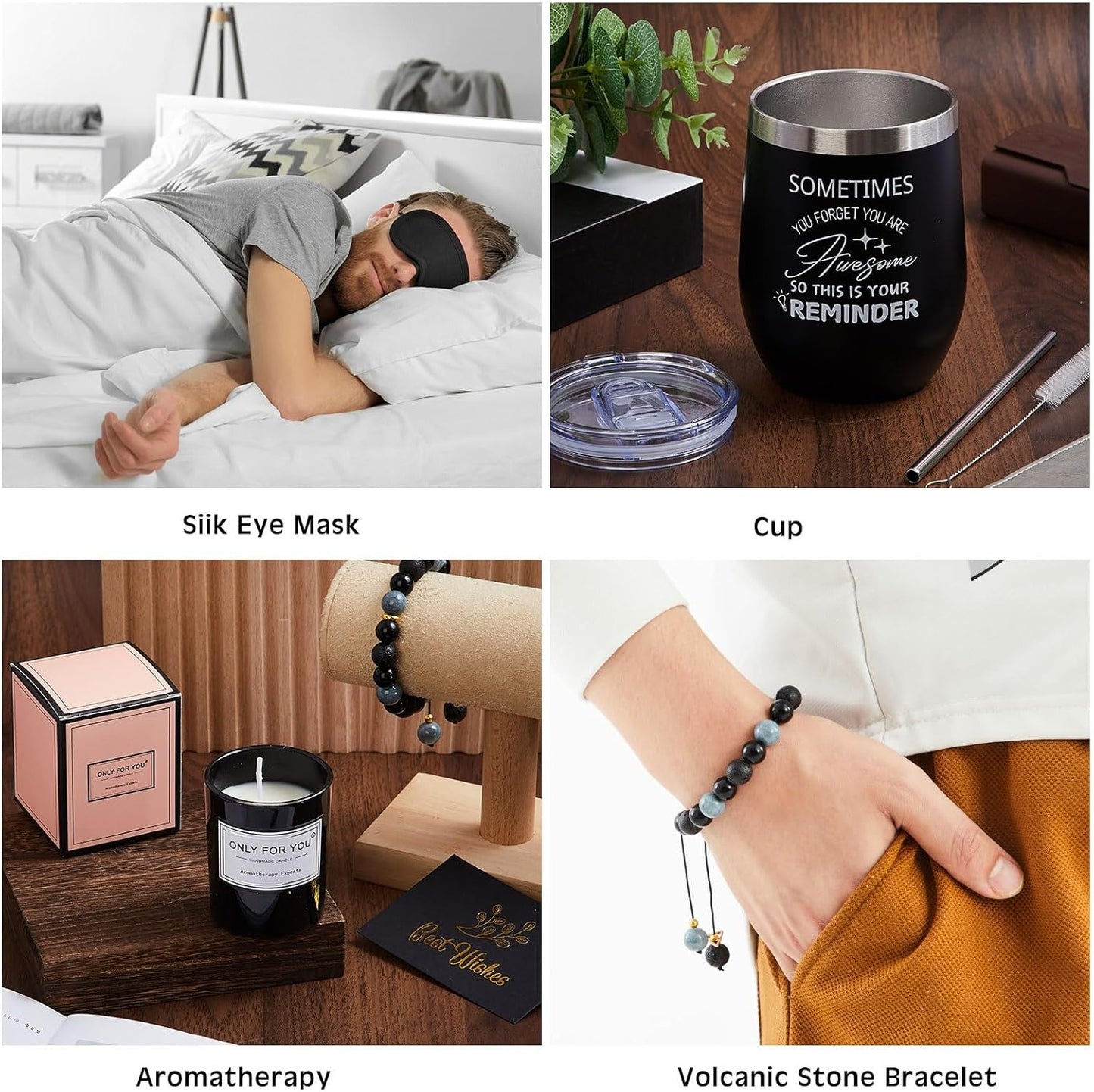15 Pcs Birthday Gifts for Men Beard Care Set for Him Christmas Gifts Basket Ideas Kit for Men Tumbler Bath Robe for Dad Husband Boyfriend Box Christmas Gifts Baskets