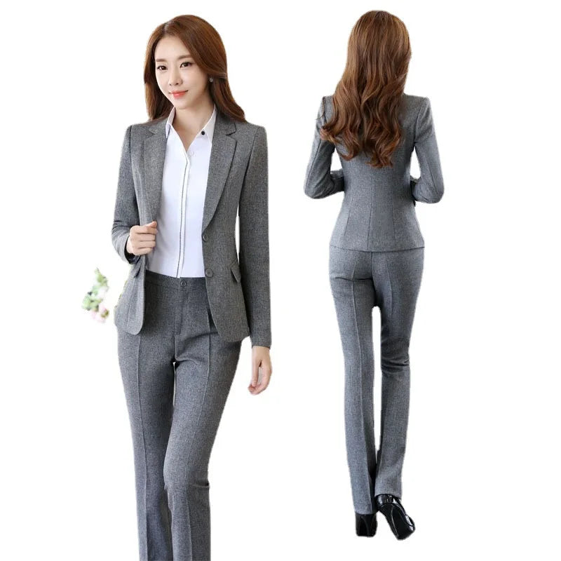 929 Autumn Professional Women's Suit Set Elegant Business Formal Interview Outfit Hotel Manager Workwear Uniform