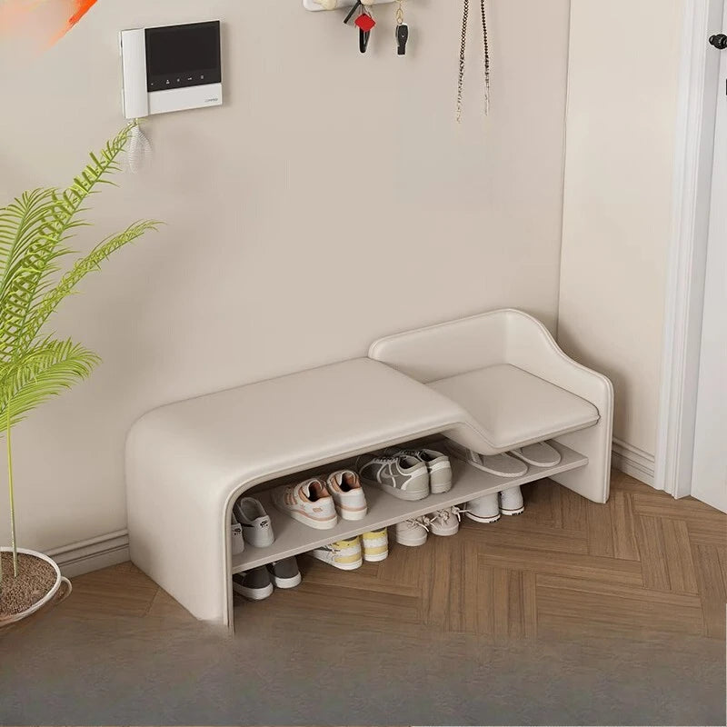 Italian light luxury shoe change stool household door shoe stool entrance entrance parent-child bench bedroom rest stool living
