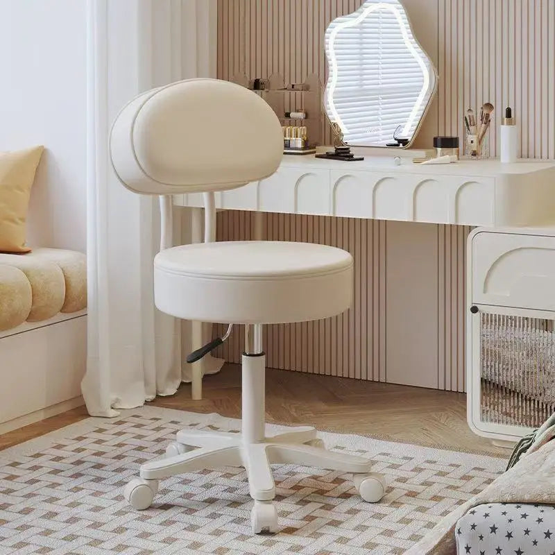 Home Makeup Chair Leisure Chair With Wheel Set That Can Rotate 360 Degrees And Lift Office Chair Thick Fabric