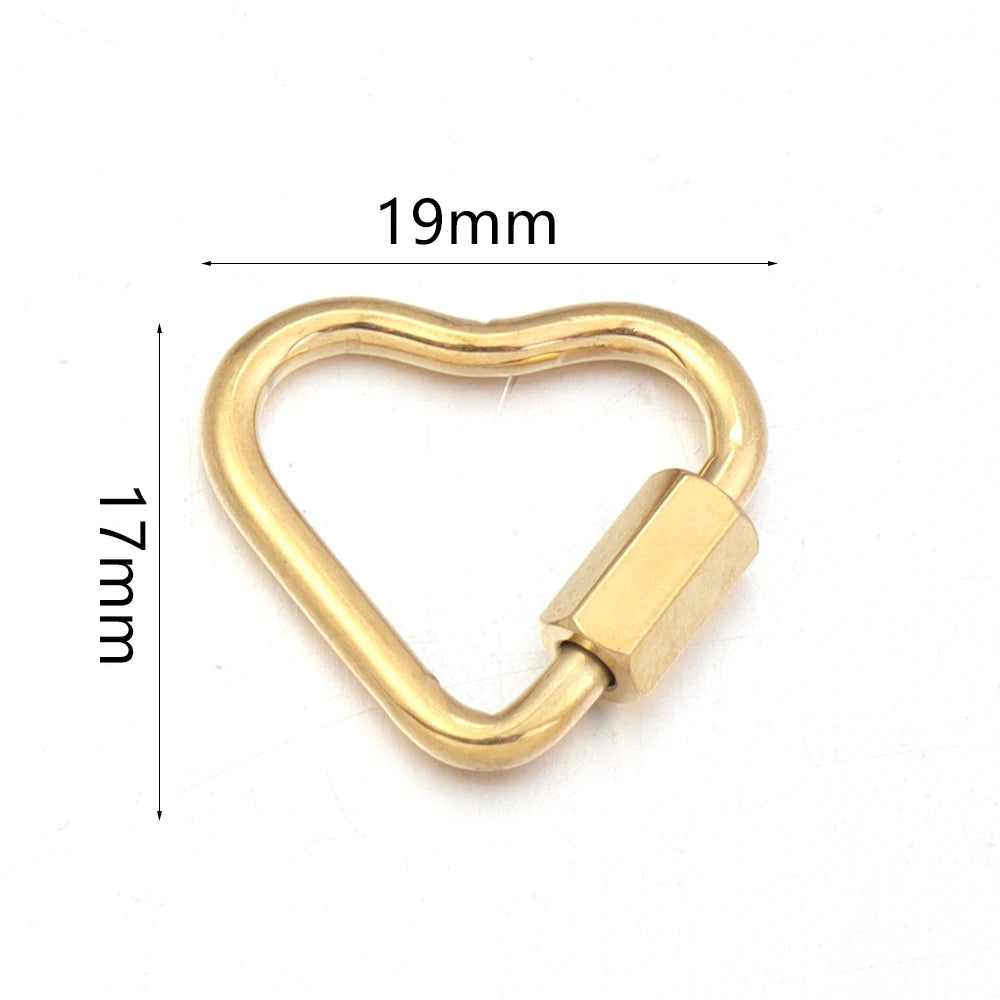 2pcs Stainless Steel Connectors Buckle Geometry For Clasps Hooks Connectors Necklace Bracelet DIY Jewelry Findings Accessories