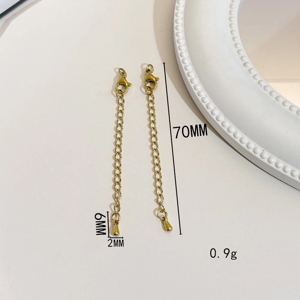 Cordial Design 100Pcs Stainless Steel Extension Chain/Hand Made/Jewelry Accessories/Connectors/DIY Hooks & Clasps #195337