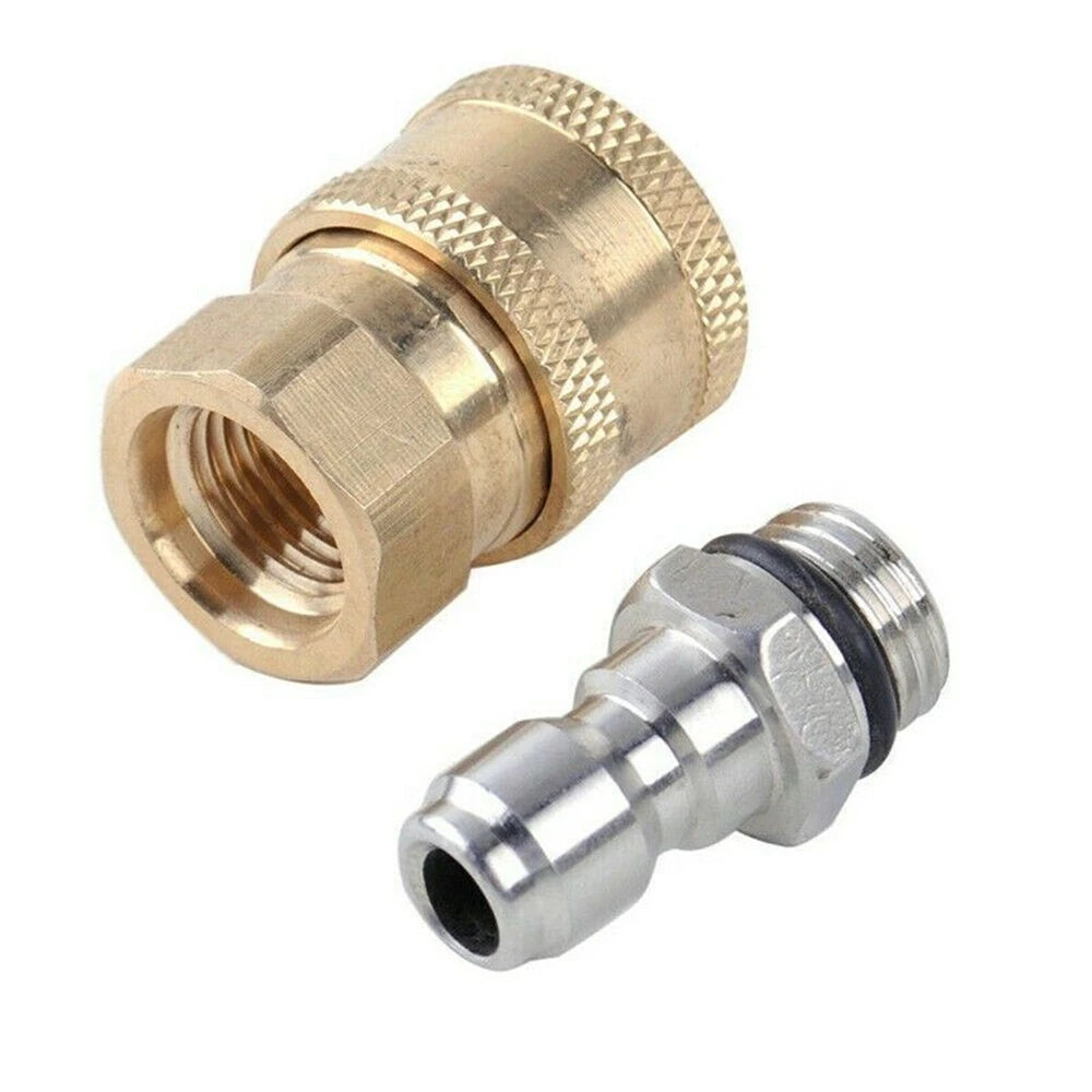 1/4'' Quick-Release Connect Fitting Pressure Washer Coupling Connector Adapter