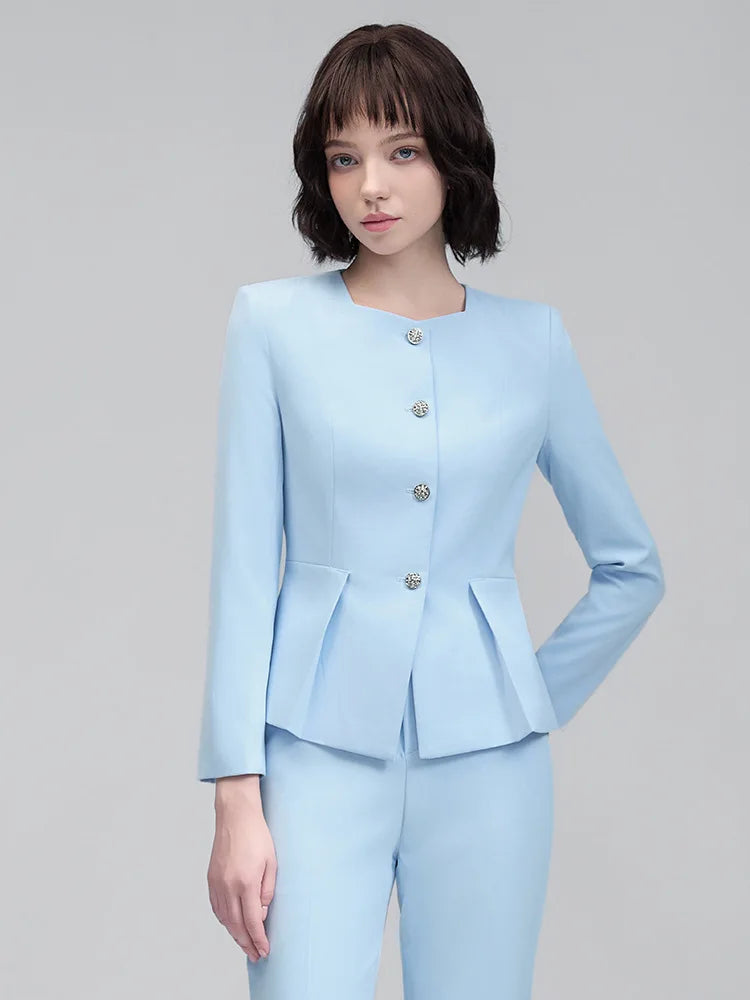 Elegant Styles Formal Women Business Suits with Pants and Jackets Coat OL Office Professional Pantsuits Trousers Set Blazer