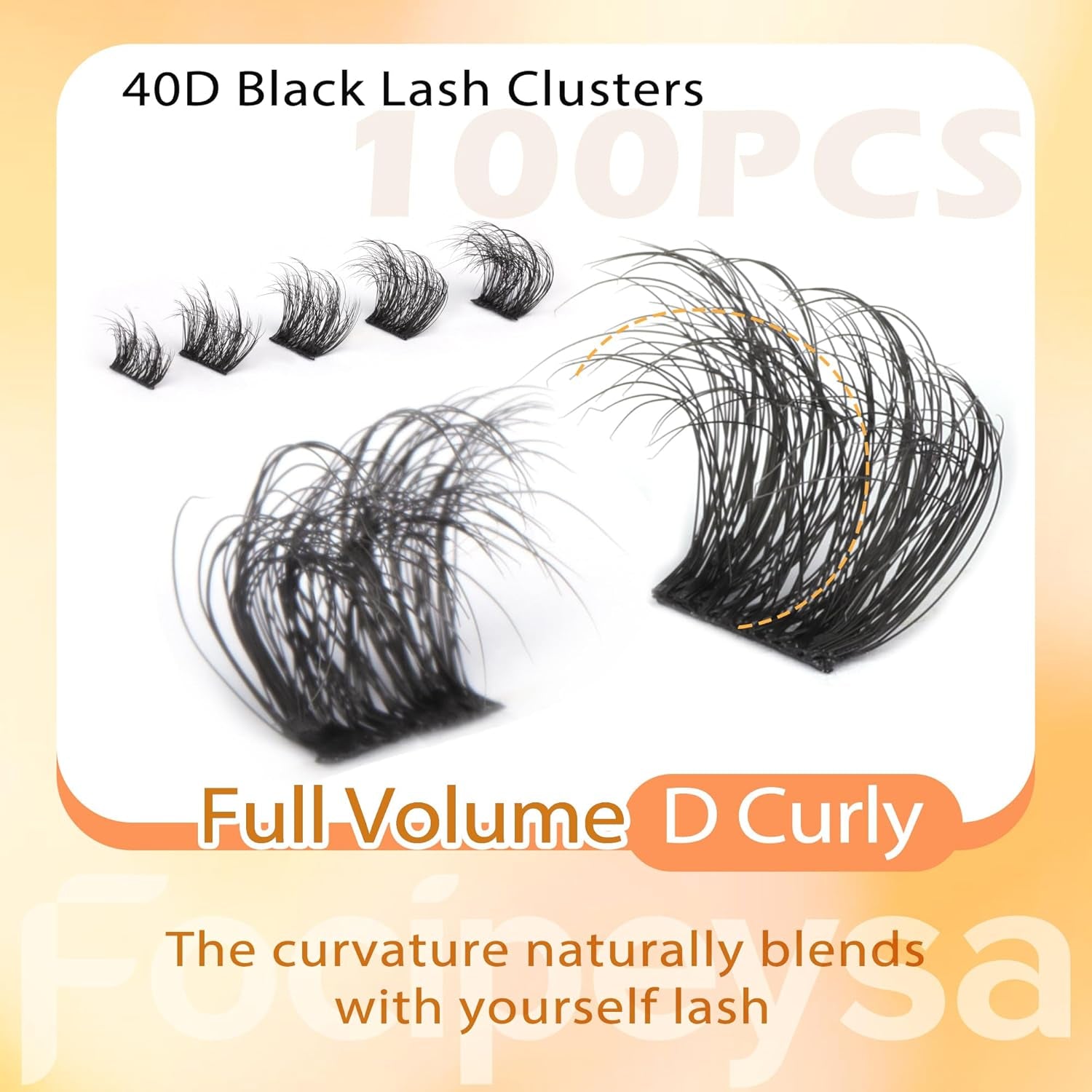 Thick Lash Extension Kit Full Volume Lash Clusters 40P Eyelash Extension Kit DIY Lash Extension Kit with Black Bond and Seal Glue, Lash Applicator DIY at Home for Beginner (40P 10-18MM)