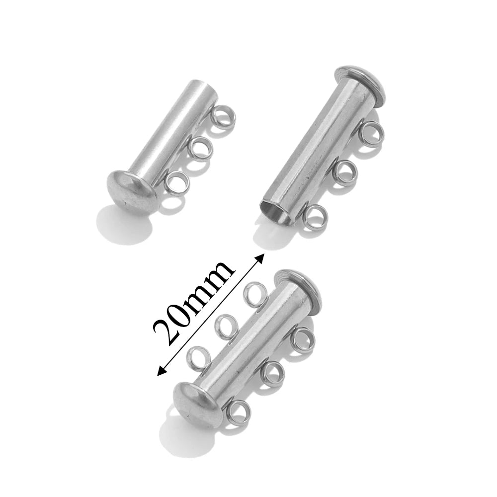 2pcs Stainless Steel Rose Flower Magnetic Connectors Clasps Magnet Charms End Cap for DIY Jewelry Making Bracelet Necklace Parts