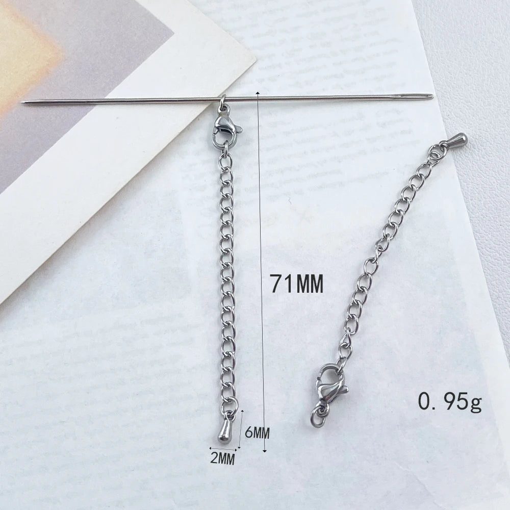 Cordial Design 100Pcs Stainless Steel Extension Chain/Hand Made/Jewelry Accessories/Connectors/DIY Hooks & Clasps #195337
