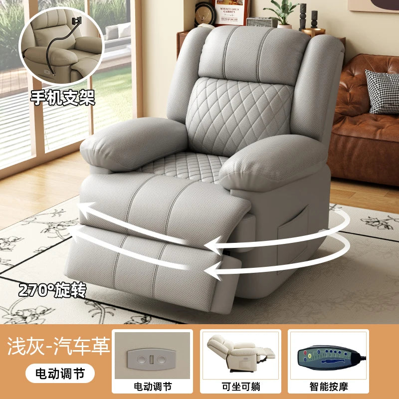 Multifunctional first-class space sofa hair single electric massage living room small apartment rockable rotating manicure