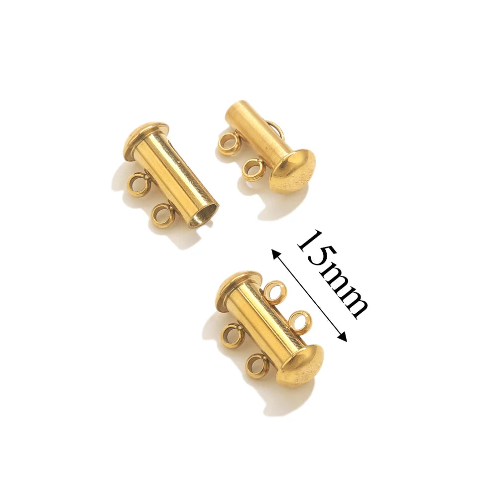 2pcs Stainless Steel Rose Flower Magnetic Connectors Clasps Magnet Charms End Cap for DIY Jewelry Making Bracelet Necklace Parts