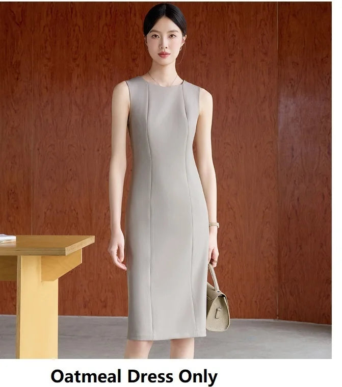 Formal Women Business Suits OL Styles Office Ladies Spring Autumn with Tops and Dress Career Interview Outfits Clothing Sets