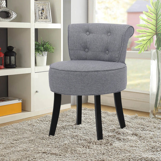 Voltsify Upholstered Vanity Stool Makeup Dressing Chair