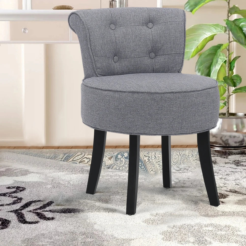 Voltsify Upholstered Vanity Stool Makeup Dressing Chair