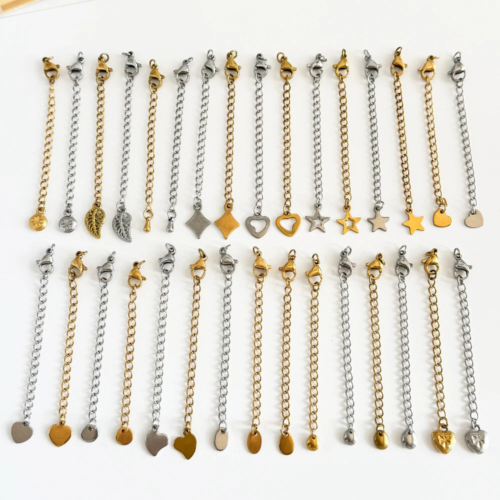 Cordial Design 100Pcs Stainless Steel Extension Chain/Hand Made/Jewelry Accessories/Connectors/DIY Hooks & Clasps #195337