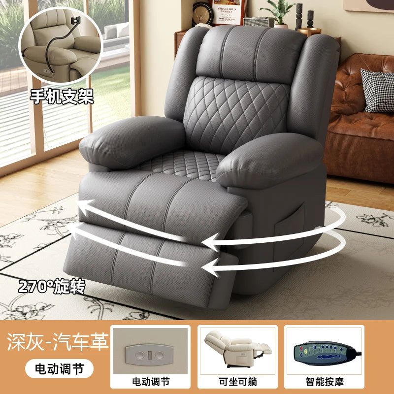 Multifunctional first-class space sofa hair single electric massage living room small apartment rockable rotating manicure