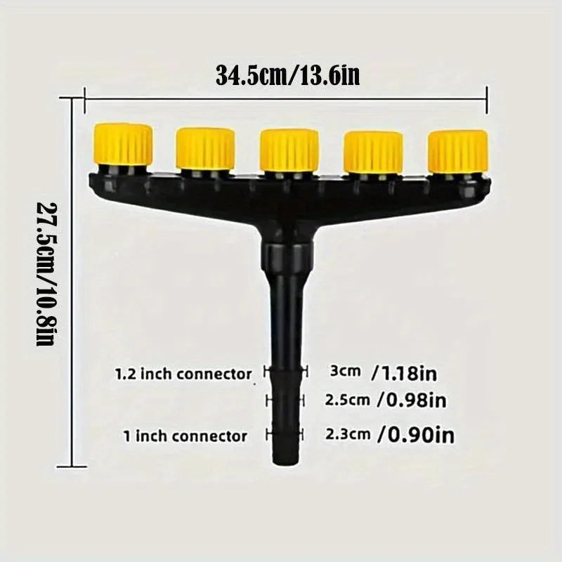 Multi-head Spraying Multi-hole Spray Head Improves Efficiency Anti-corrosion Anti-clogging For Most Water Pipe Interfaces