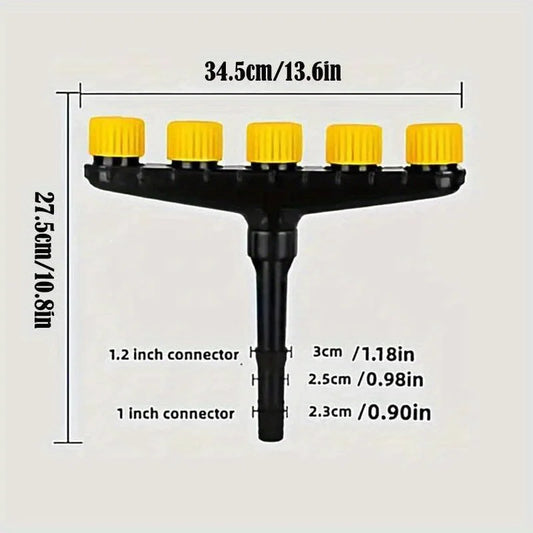Multi-head Spraying Multi-hole Spray Head Improves Efficiency Anti-corrosion Anti-clogging For Most Water Pipe Interfaces