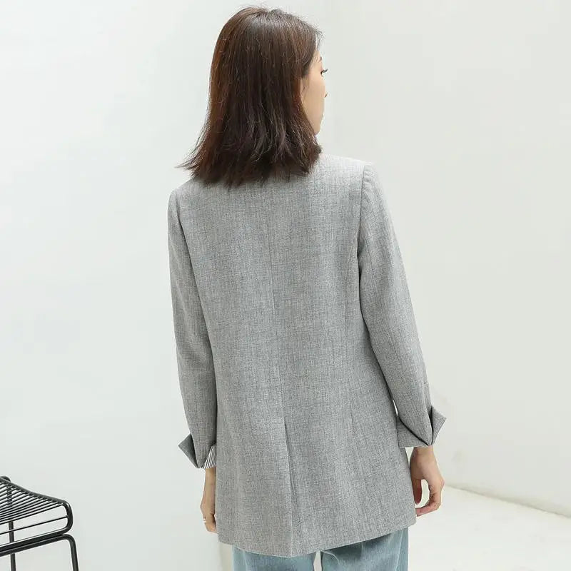 Korean Version of Casual Suit Ladies Jacket Fashion Business Plaid Suit Women Work Office Suit Women Coat Women Jacket 2024 New