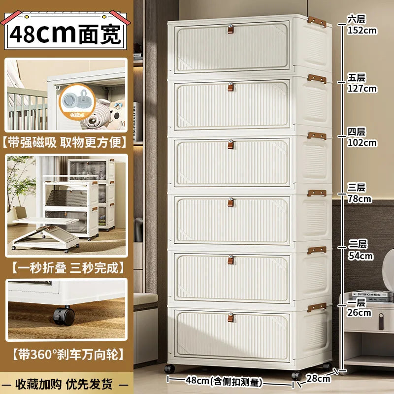 Dresser For Bedroom Storage Cabinet Removable Folding Children's Clothes Cabinet Dwvo Storage Drawer Furnitures For Bedroom
