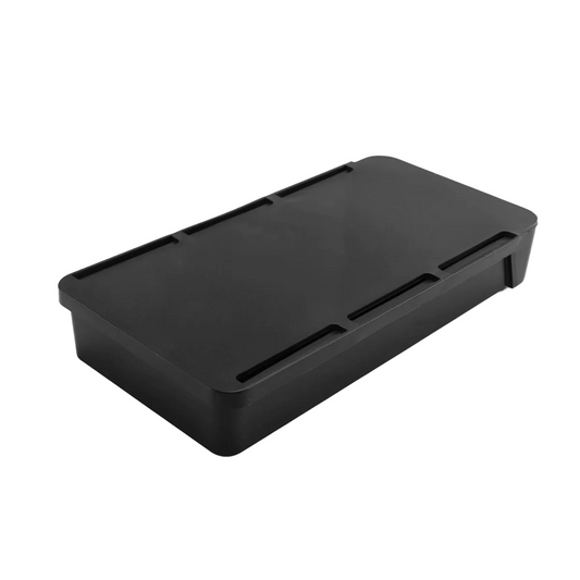 NOCM Under Desk Drawer Organizer Storage Box Self-Adhesive Stationary Container Desk Makeup Holder Black