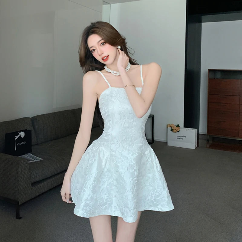 Chinese Style Sweet & Cool Qipao Dress Set - Retro Short Top + Slim Slip Dress with Low Back Two-Piece Outfit for Women Female