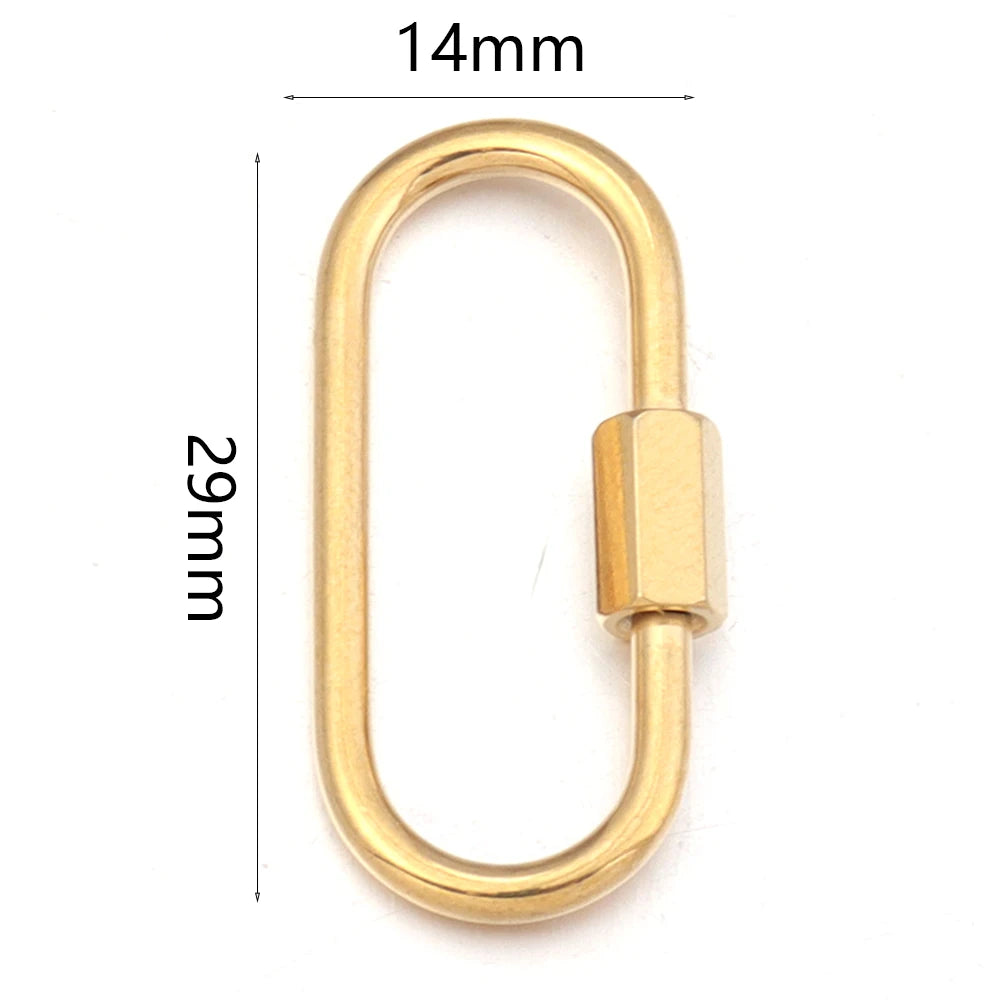 2pcs Stainless Steel Connectors Buckle Geometry For Clasps Hooks Connectors Necklace Bracelet DIY Jewelry Findings Accessories