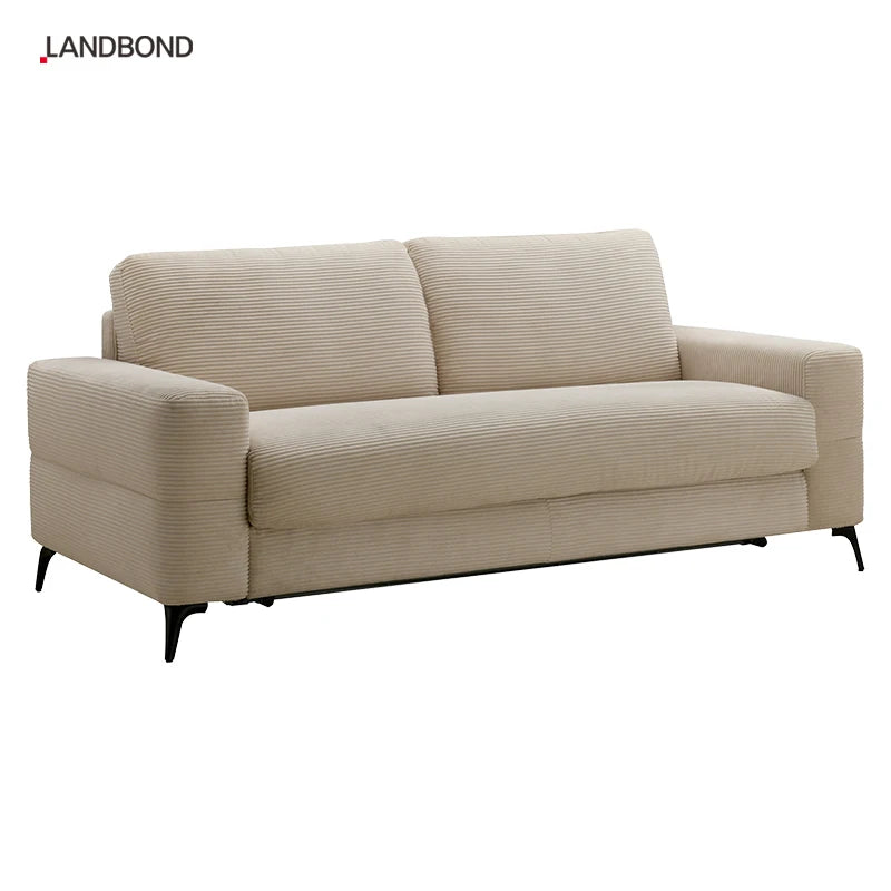 Modern 3-Seater Indoor Folding Sleeper Sofa Bed High Quality Hidden Convertible Mattress Furniture for Villas