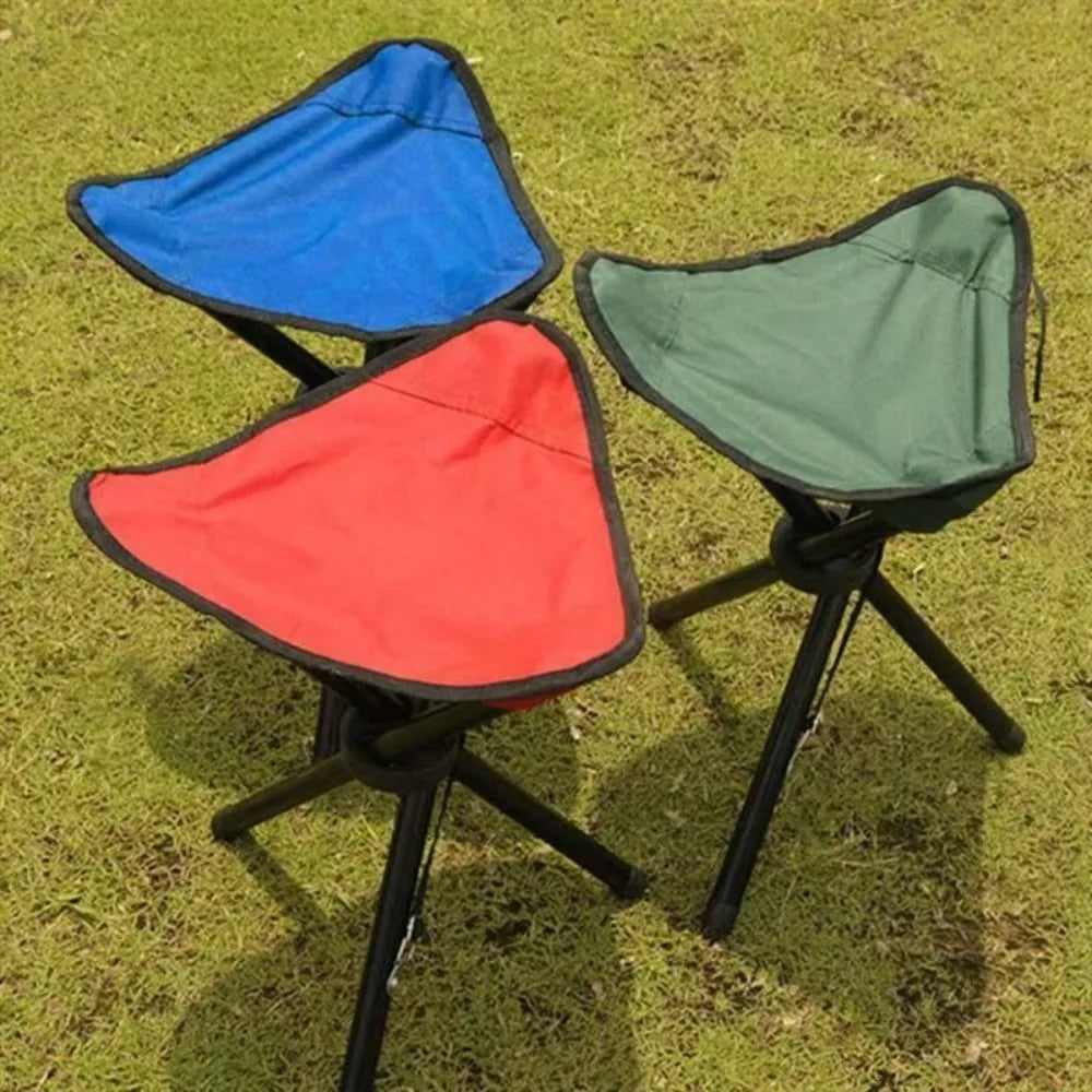 Outdoor Portable Folding Chair Garden Stool Chair Picnic Fishing Chairs Travel Chair Folding 3 Legs Stool Leisure Accessories