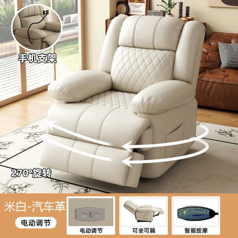 Multifunctional first-class space sofa hair single electric massage living room small apartment rockable rotating manicure