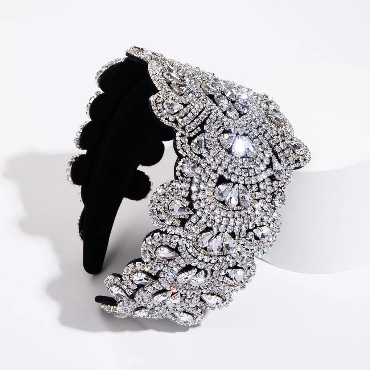 INS Style Hair Accessories With Rhinestone Hair Bands For A Premium feel, Personalized And Widened Headband