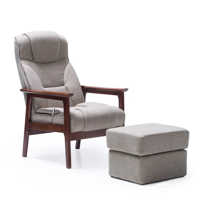 Elderly Chair Home Leisure Chair Modern Simple Back Chair Solid Wood Lunch Break