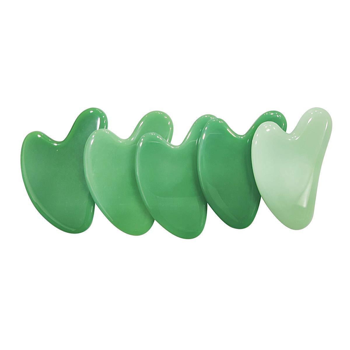 Sahajhast Gua Sha Facial Tool Green Aventurine Gua Sha Stone for Face