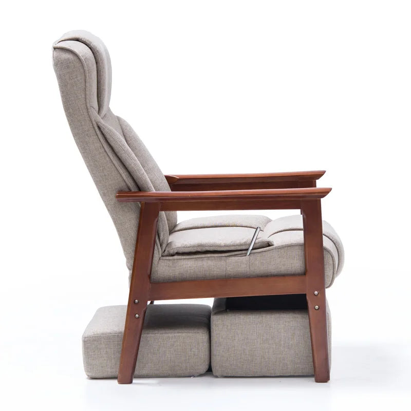 Elderly Chair Home Leisure Chair Modern Simple Back Chair Solid Wood Lunch Break
