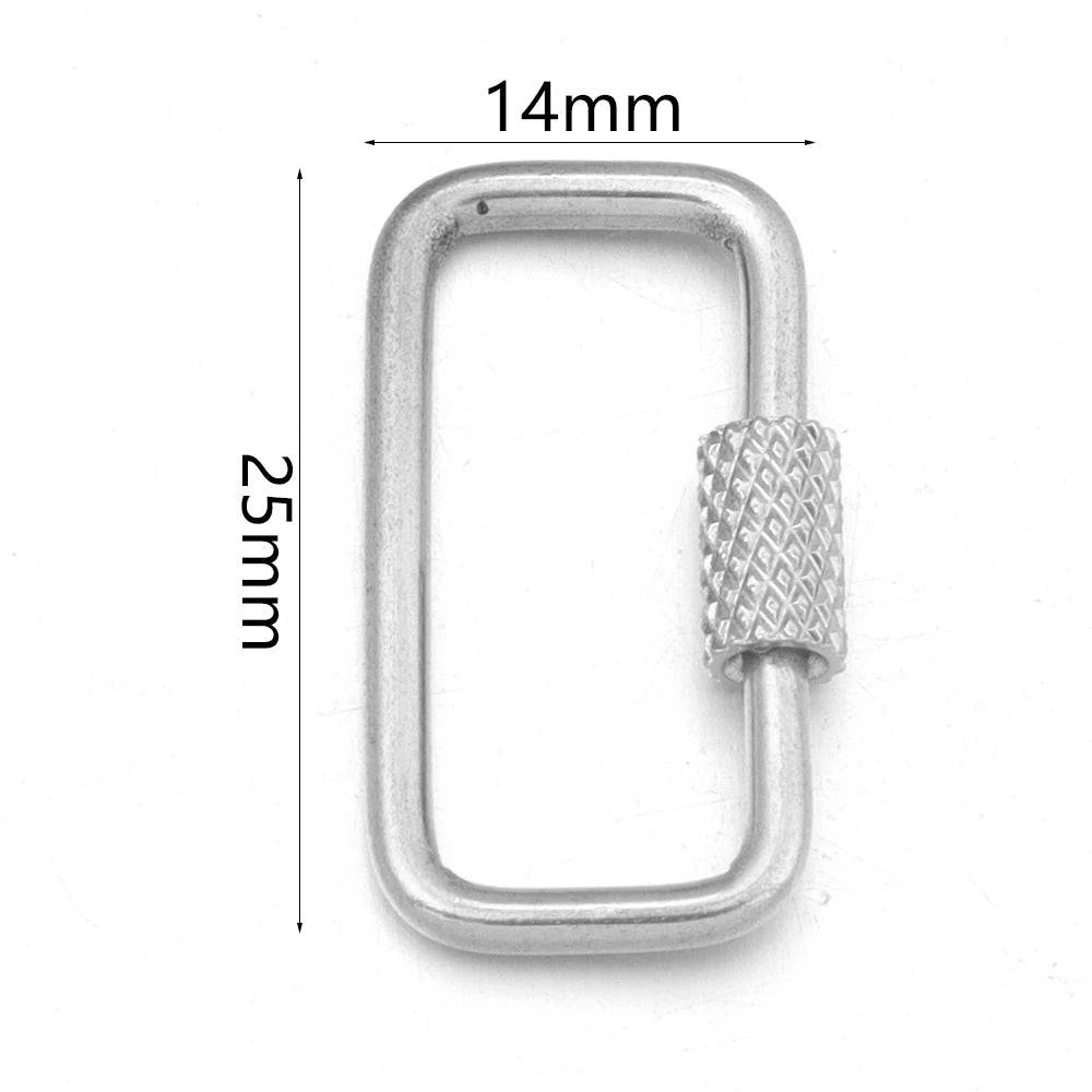 2pcs Stainless Steel Connectors Buckle Geometry For Clasps Hooks Connectors Necklace Bracelet DIY Jewelry Findings Accessories