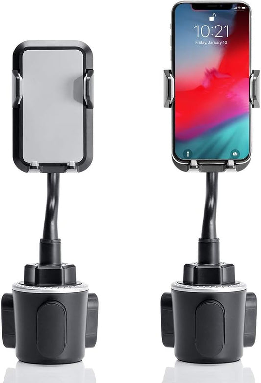Car Phone Holder, Universal 360 Rotatable Cup Holder for Iphone, Samsung, LG, Compatible with 4.7-6.4 Inch Screens
