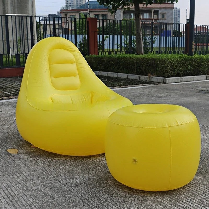 Bbl Inflatable Sofa for Repairing Hemorrhoids After Surgery, Portable Pvc Air Lounge Chair for Home Use, Sofa/Footrest