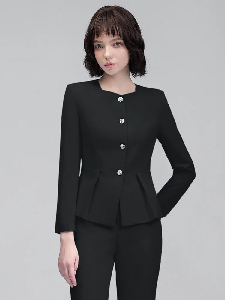 Elegant Styles Formal Women Business Suits with Pants and Jackets Coat OL Office Professional Pantsuits Trousers Set Blazer