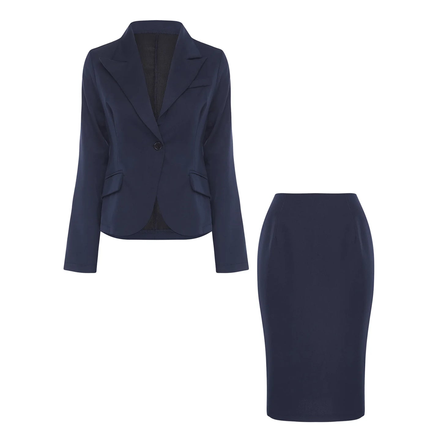 Femme Streetwear Women's Two-pieces Business Blazer Pencil Skirts Suits 2 Piece Suit Skirt Set Commute Office Lady Work Outfits
