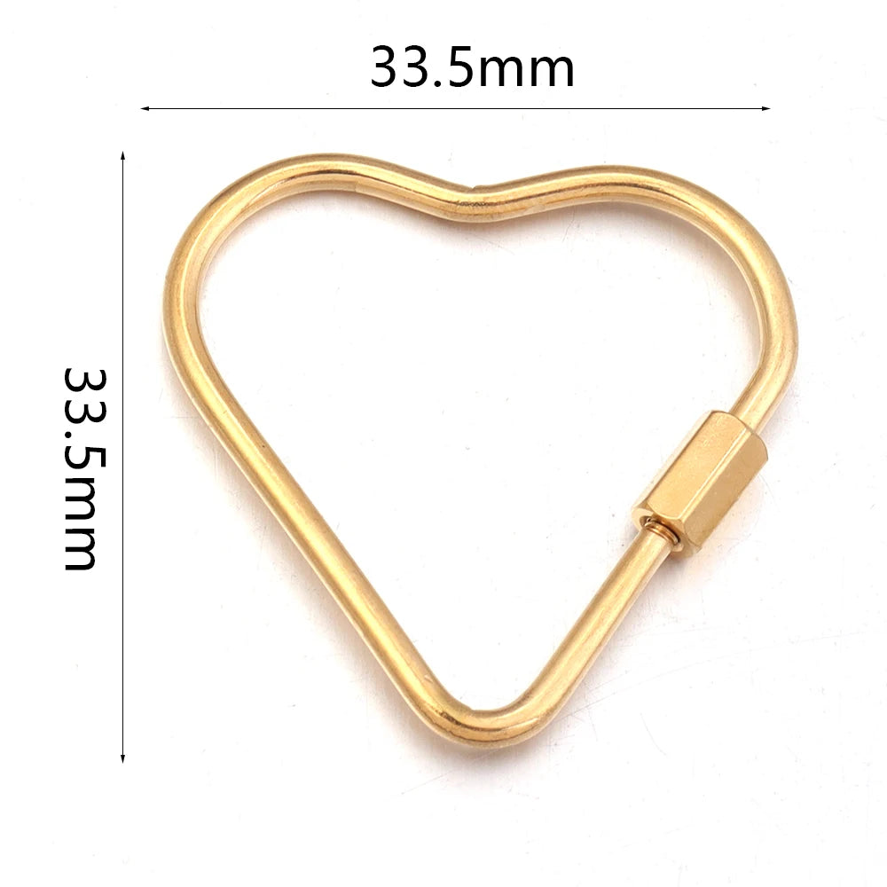 2pcs Stainless Steel Connectors Buckle Geometry For Clasps Hooks Connectors Necklace Bracelet DIY Jewelry Findings Accessories