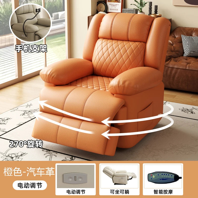 Multifunctional first-class space sofa hair single electric massage living room small apartment rockable rotating manicure