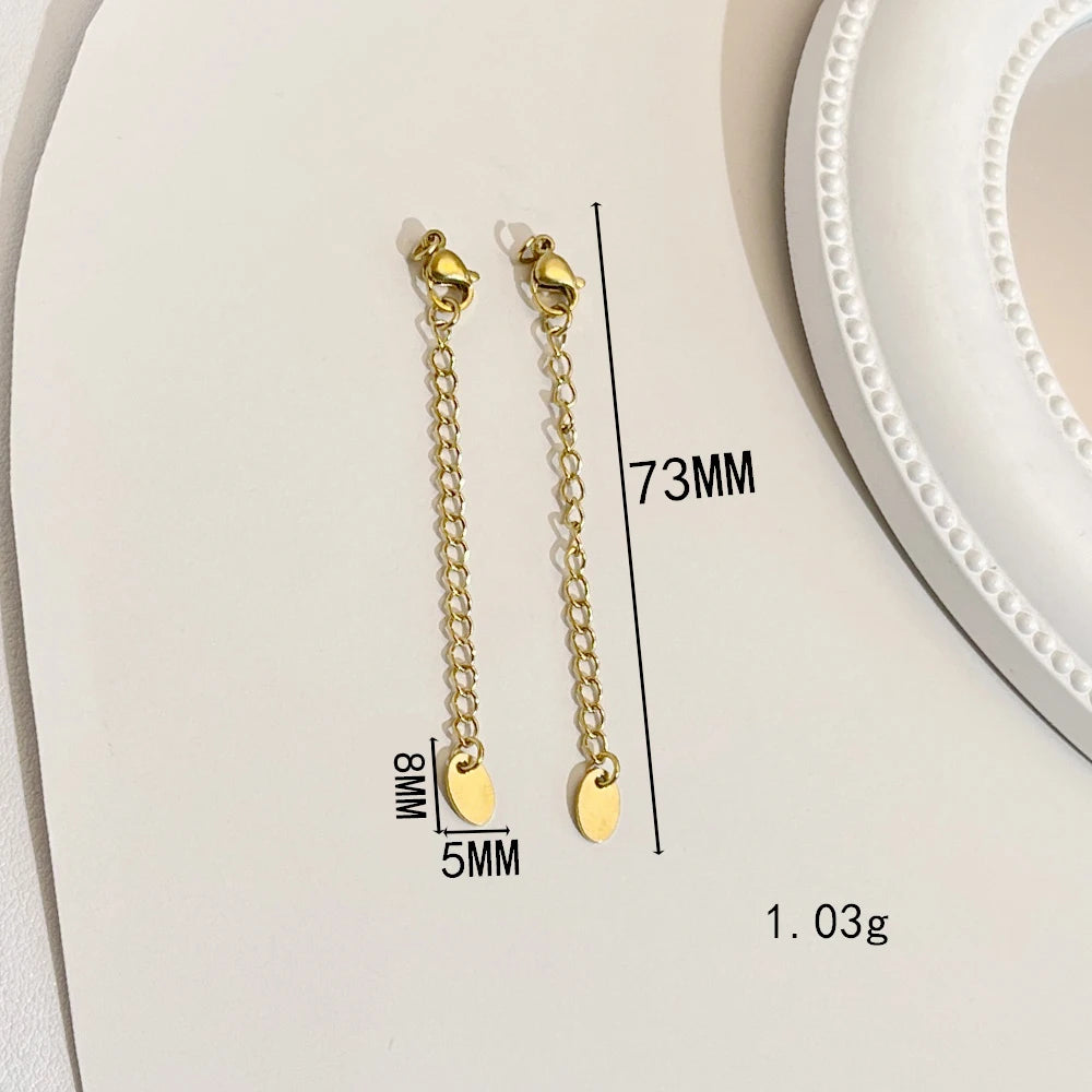Cordial Design 100Pcs Stainless Steel Extension Chain/Hand Made/Jewelry Accessories/Connectors/DIY Hooks & Clasps #195337