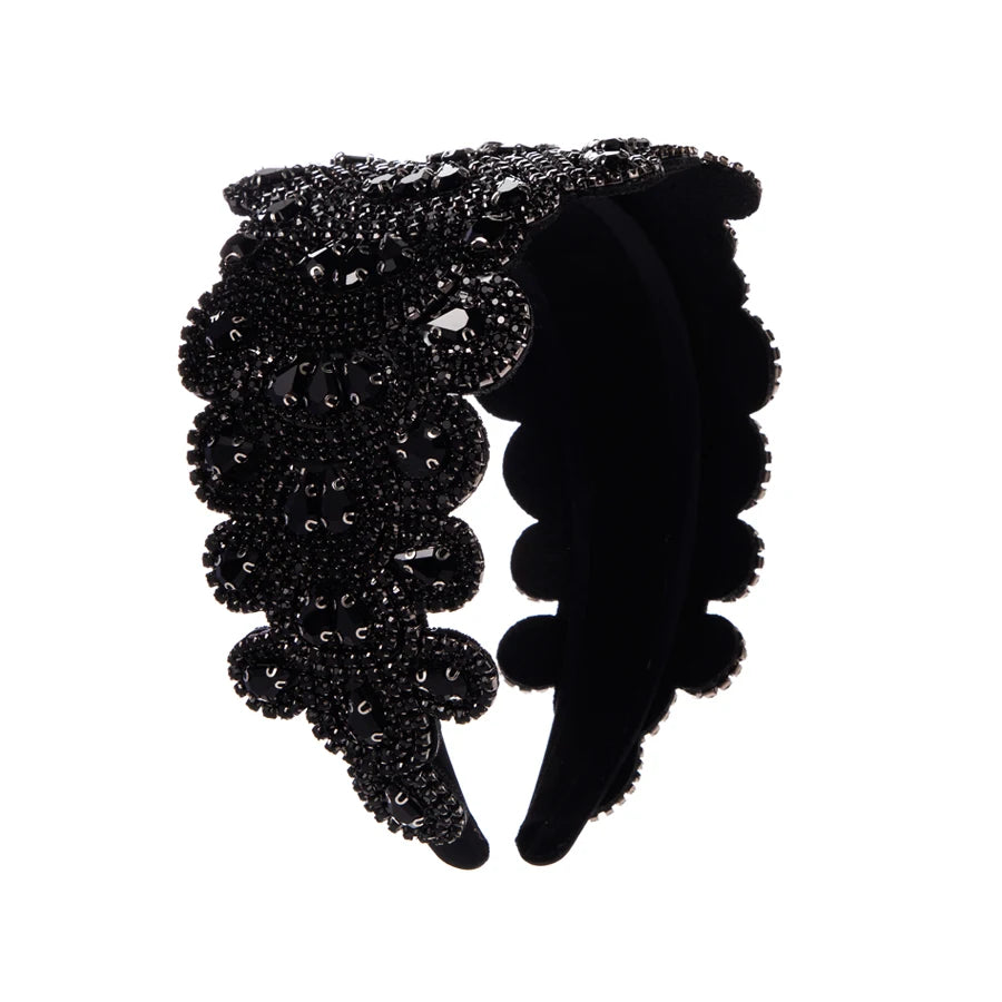 INS Style Hair Accessories With Rhinestone Hair Bands For A Premium feel, Personalized And Widened Headband