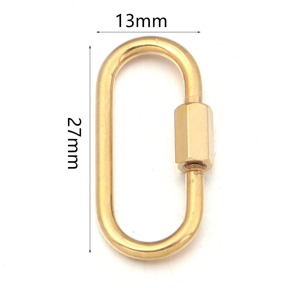 2pcs Stainless Steel Connectors Buckle Geometry For Clasps Hooks Connectors Necklace Bracelet DIY Jewelry Findings Accessories