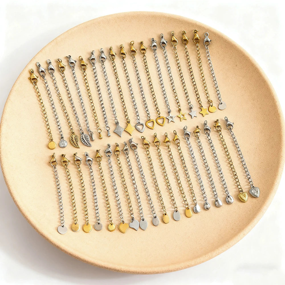 Cordial Design 100Pcs Stainless Steel Extension Chain/Hand Made/Jewelry Accessories/Connectors/DIY Hooks & Clasps #195337