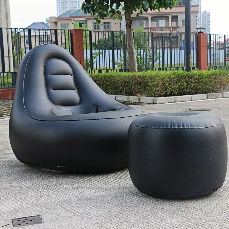 Bbl Inflatable Sofa for Repairing Hemorrhoids After Surgery, Portable Pvc Air Lounge Chair for Home Use, Sofa/Footrest