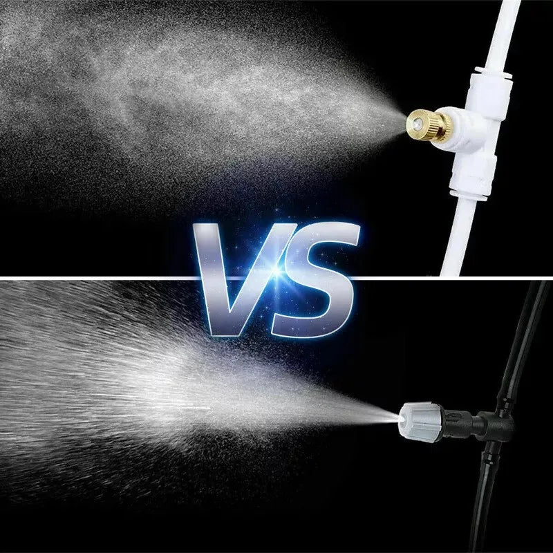 50X Brass Misting Nozzles Mister Sprinkler Outdoor Cooling System Garden Sprayer